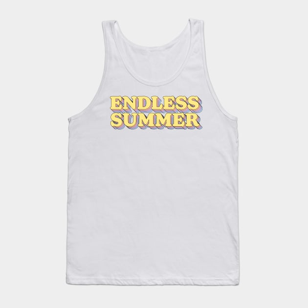 Endless Summer Light Colors Retro Tank Top by irony